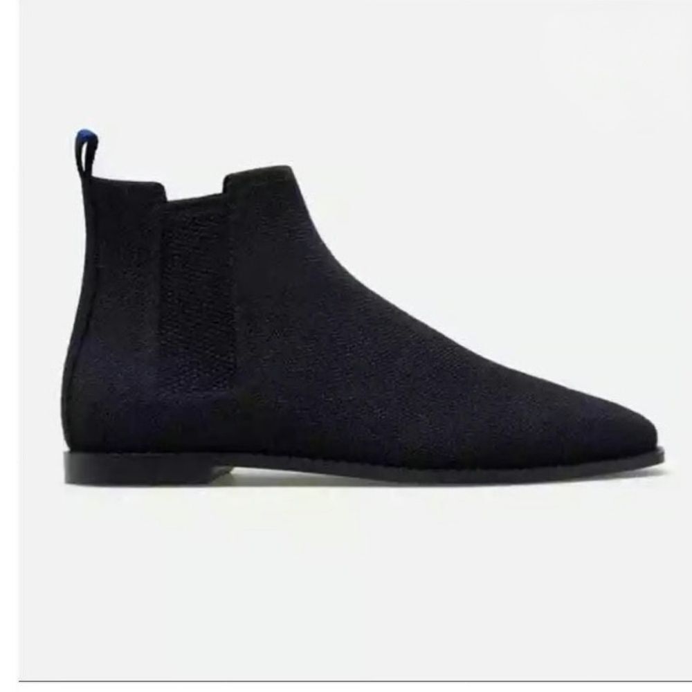Rothy's The Merino Wool Ankle Boot Onyx Black Size 9.5
